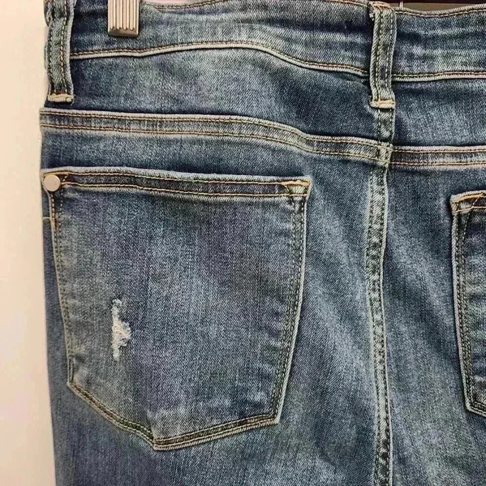 Judy Blue Distressed Skinny Fit Jeans Womens Size 13/31 - Picture 9 of 16